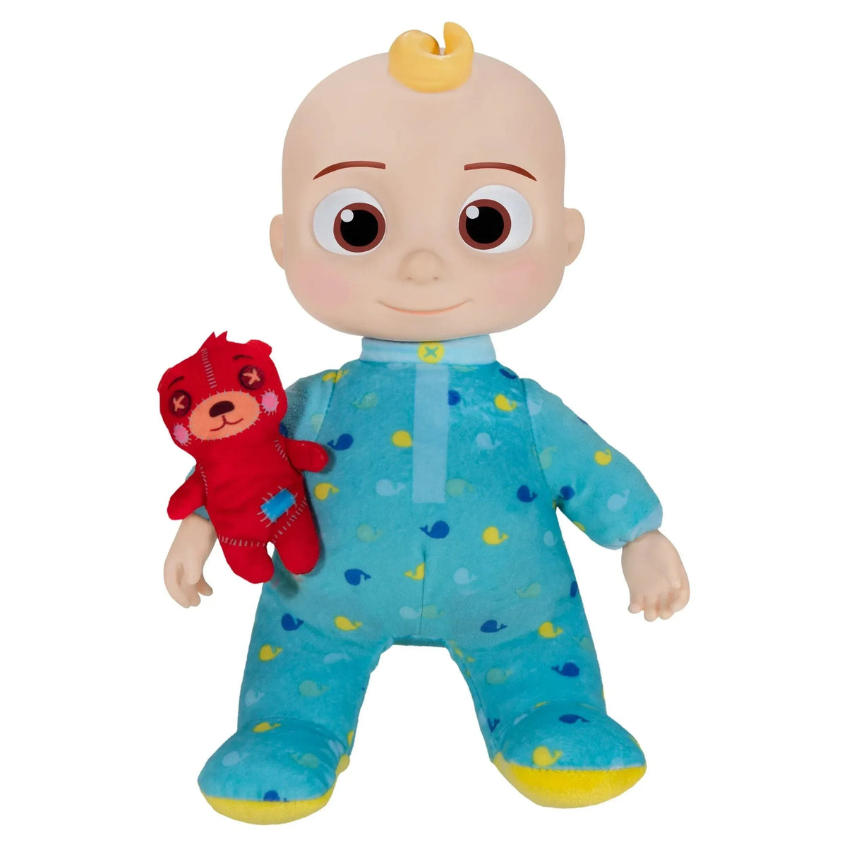 CoComelon Musical Bedtime JJ 12 inch Doll - Soft Plush Body – Includes Feature Plush and Small Teddy Bear Plush