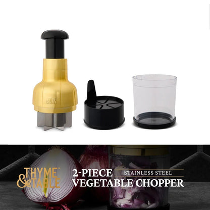Thyme & Table Veggie Chopper with Stainless Steel Blade