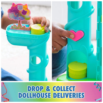 Gabby’s Dollhouse, 25" Tall Celebration Dollhouse with Toy Figures, Furniture & Sound Effects
