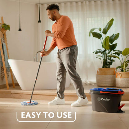 O-Cedar RinseClean Microfiber Spin Mop Head Replacement - Washable and Reusable