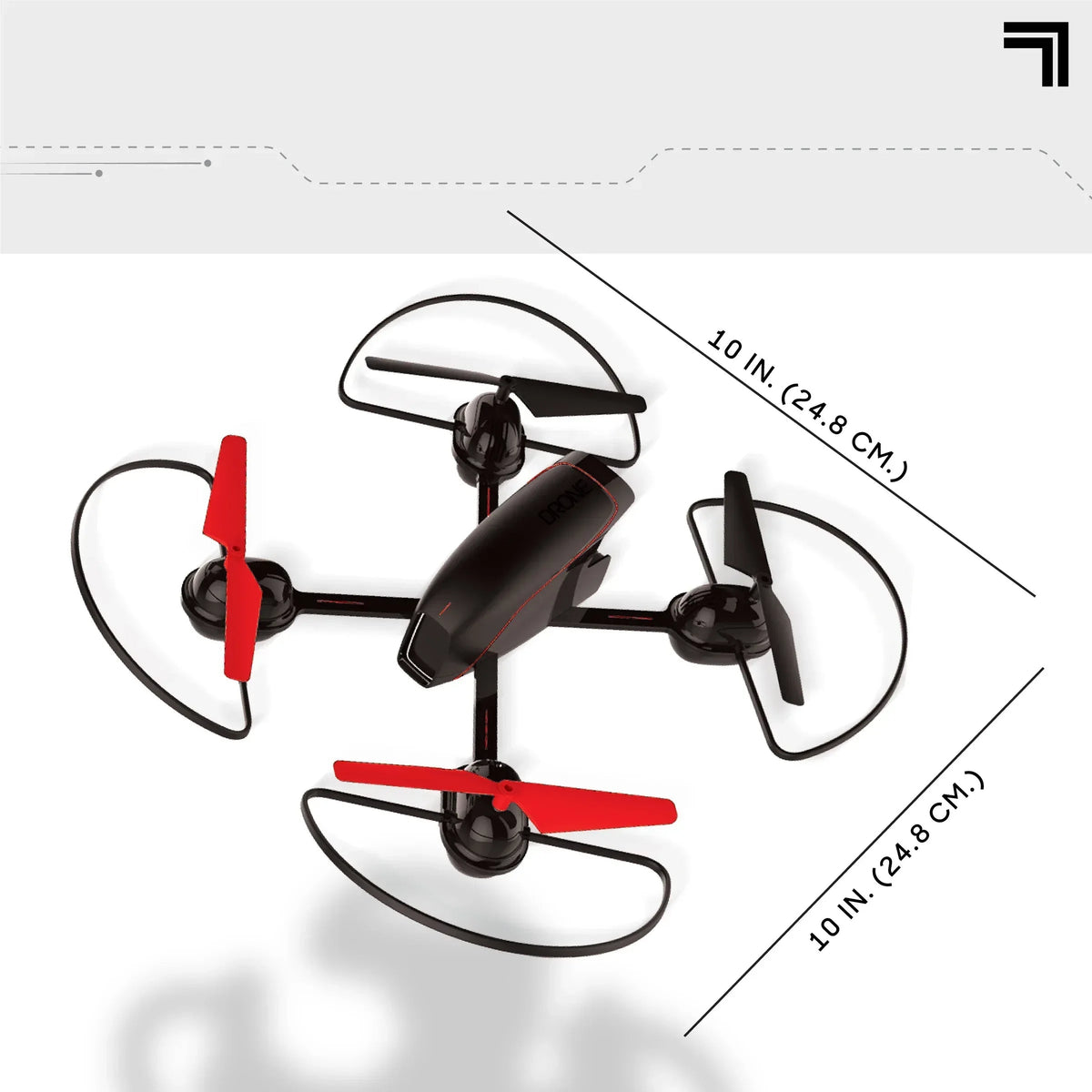 Sharper Image® 10" Mach X Drone with Streaming Camera, 2.4 GHz, Auto-Orientation Control