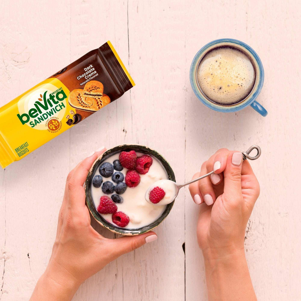 belVita Breakfast Sandwich Biscuits, Dark Chocolate Creme, 1.76 oz, 25-count