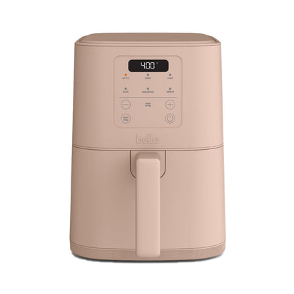 bella 4 Qt Slim Digital Air Fryer with EverGood™ Ceramic Nonstick Coating, 6 Preset Cooking Options, Surf