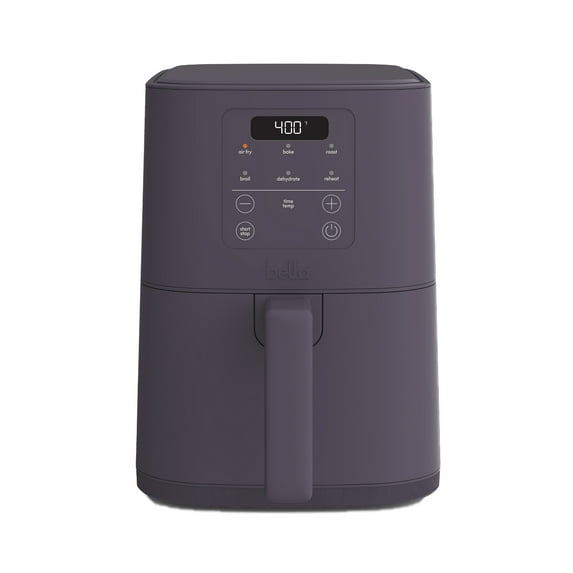 bella 4 Qt Slim Digital Air Fryer with EverGood™ Ceramic Nonstick Coating, 6 Preset Cooking Options, Surf