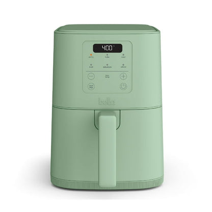 bella 4 Qt Slim Digital Air Fryer with EverGood™ Ceramic Nonstick Coating, 6 Preset Cooking Options, Surf