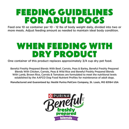Purina Beneful Freshly Prepared Blends Wet Dog Food Variety Pack With Beef, Chicken, or Lamb Dog Food