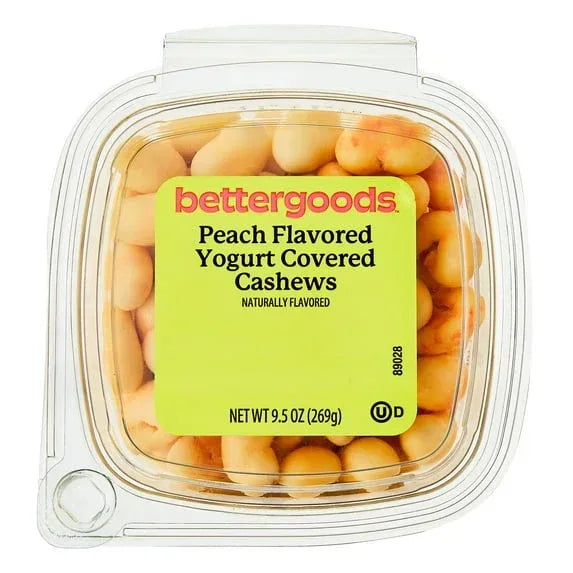 bettergoods Peach Flavored Yogurt Covered Cashews, 9.5 oz