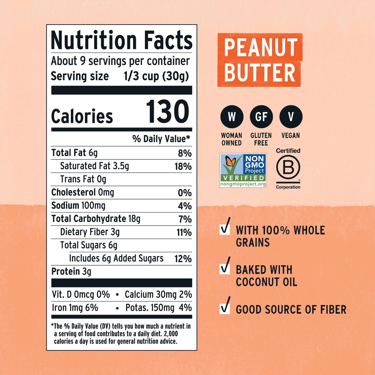 Purely Elizabeth Cookie Granola, Peanut Butter, Gluten-Free, 9 oz Bag