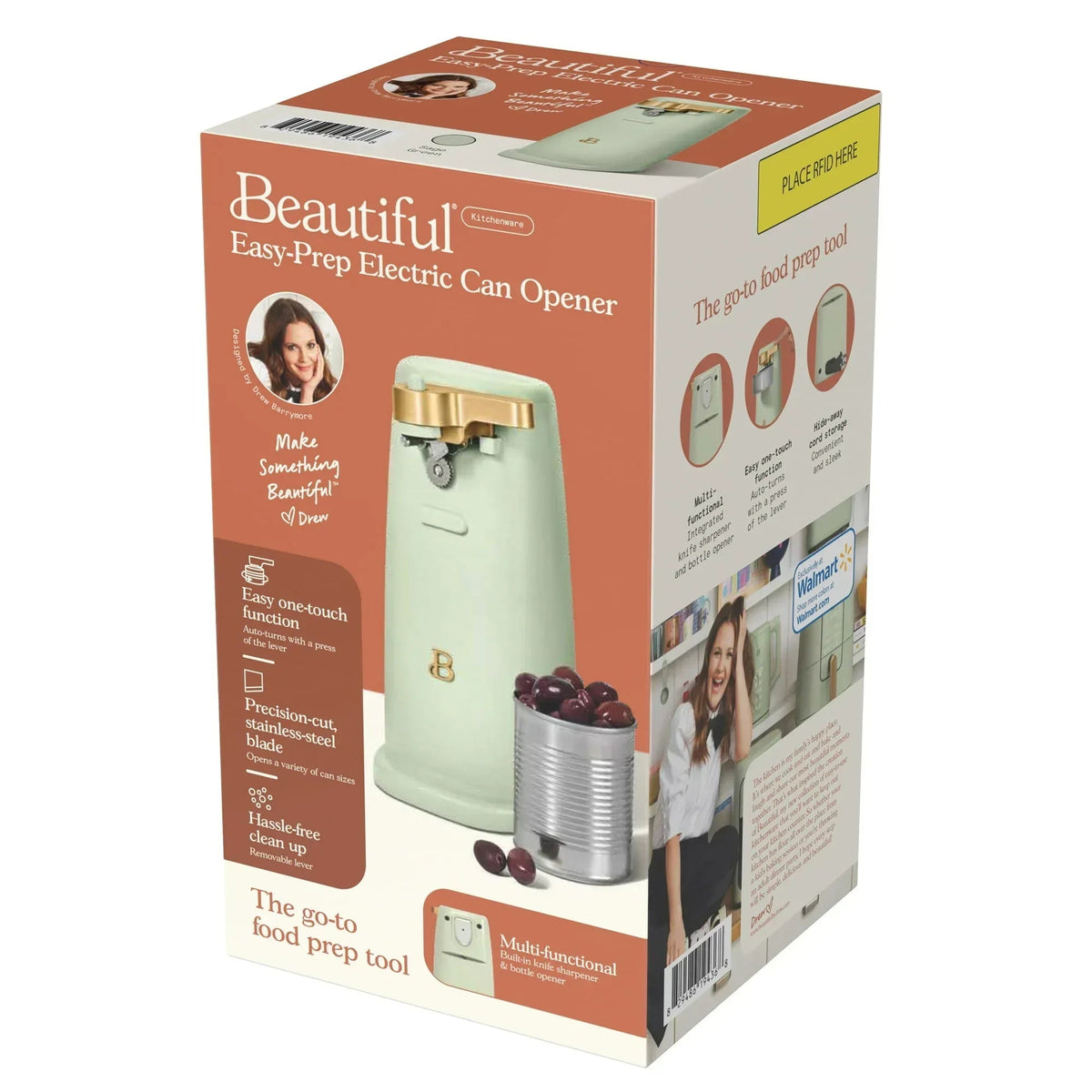 Beautiful Easy-Prep Electric Can Opener, White Icing by Drew Barrymore