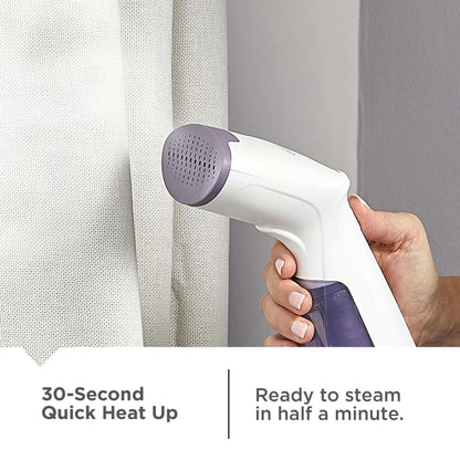 BLACK+DECKER 1000W Compact Garment Steamer with Pump Heater, Removable Water Tank, and Quick Heat-up
