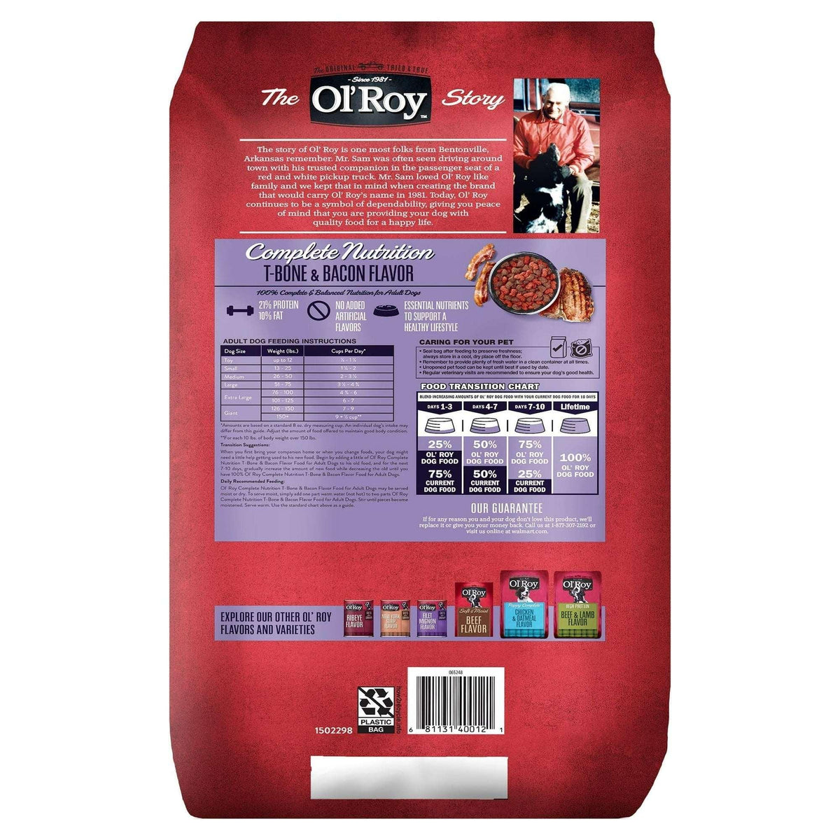 Ol' Roy Complete Nutrition T-Bone & Bacon Flavor Dry Dog Food