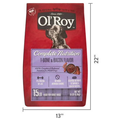 Ol' Roy Complete Nutrition T-Bone & Bacon Flavor Dry Dog Food