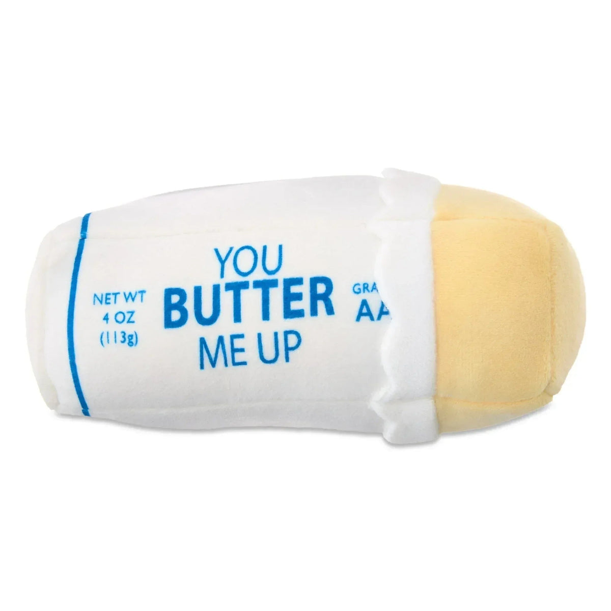 Small Butter Plush, White and Yellow, 7", Valentine's Day by Way To Celebrate