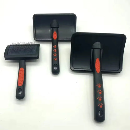 LL Goods Self-Cleaning Slicker Brush for Pets – Removes Mats, Tangles, and Shedding, Perfect for Indoor and Outdoor Use
