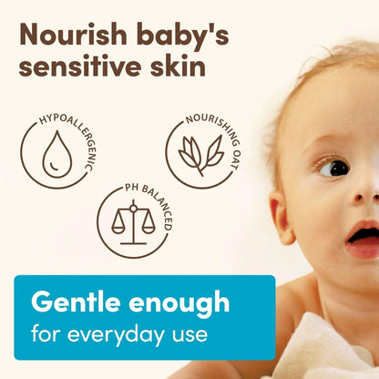 Aveeno Baby Daily Moisture Body Lotion for Baby and Toddler with Colloidal Oatmeal, 12 fl oz