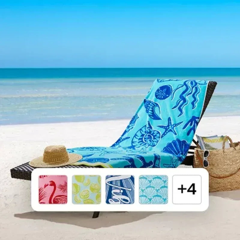 Member's Mark Set of 2 Oversized Beach Towels, 40" X 72", Assorted Designs