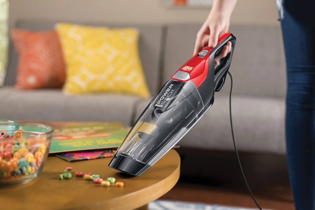 Dirt Devil Power Stick Lite 4-in-1 Corded Stick Vacuum Cleaner, for Rugs, Hard Floor, Upholstery, Lightweight, Attached Hand Vacuum, Small Spaces, SD22030