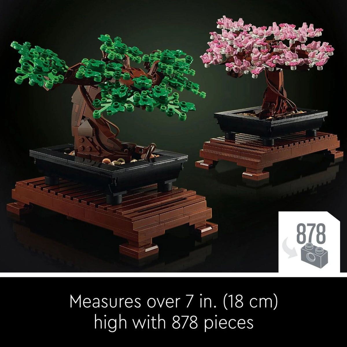 LEGO Icons Bonsai Tree Building Set - Artificial Bonsai Tree Plant for Home Decor, Adults Ages 18+ - Faux, Fake Plants for Table, Desk, Office - Creative Birthday Gift for Her & Him - 10281