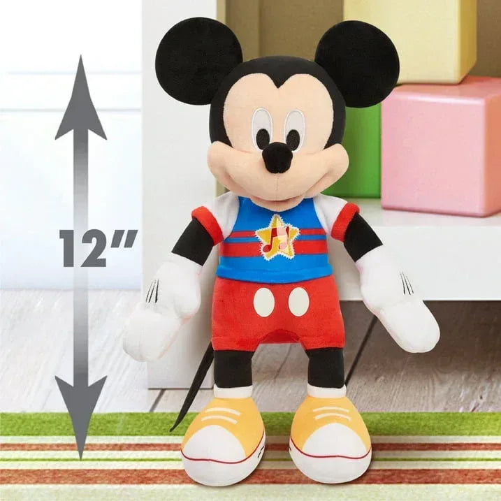 Disney Junior Mickey Mouse Funhouse Singing Fun Mickey Mouse 13 Inch Lights and Sounds Feature Plushie, Sings The Wiggle Giggle Song Baby and Toddler Toys