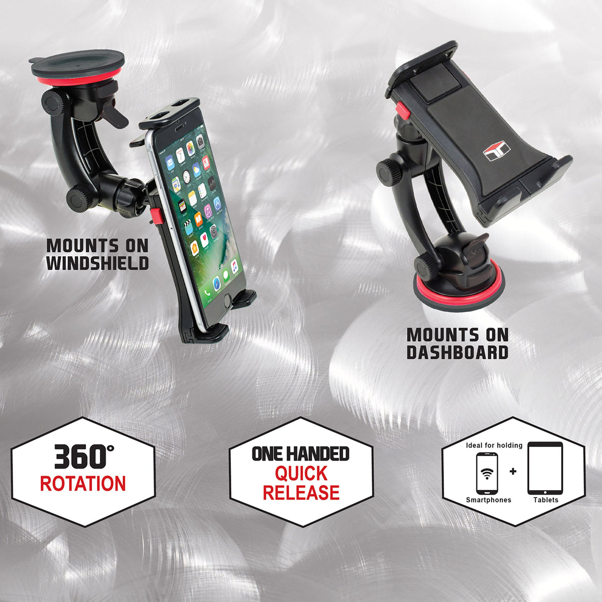 Tuff Tech Super Stick Windshield and Dash Mount Phone Holder