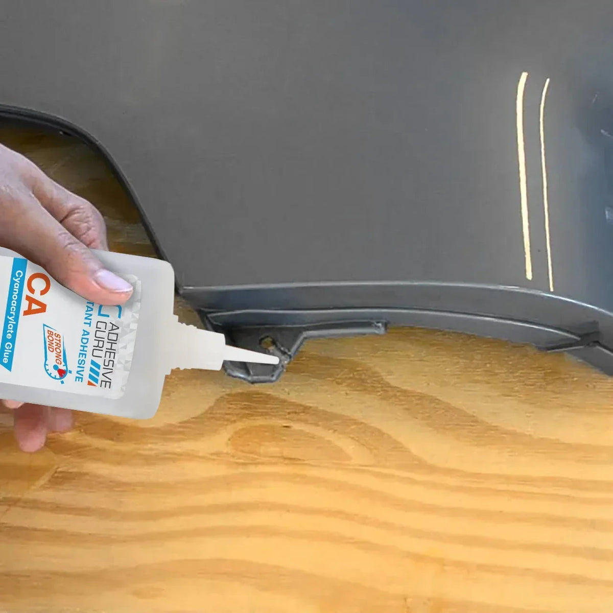 Adhesive Guru -Premium Cyanoacrylate Super Glue (1.7 oz - 6.76 fl oz) for Woodworking, Plastic, Metal, Leather, DIY, Ceramic & Craft | Instant Bond