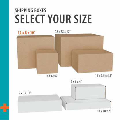 Pen+Gear Large Shipping Box, 12" L x 8" W x 10" H