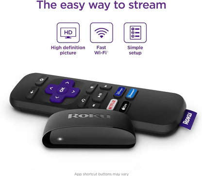 Roku 3960R Express HD Streaming Device with Standard Remote, Black