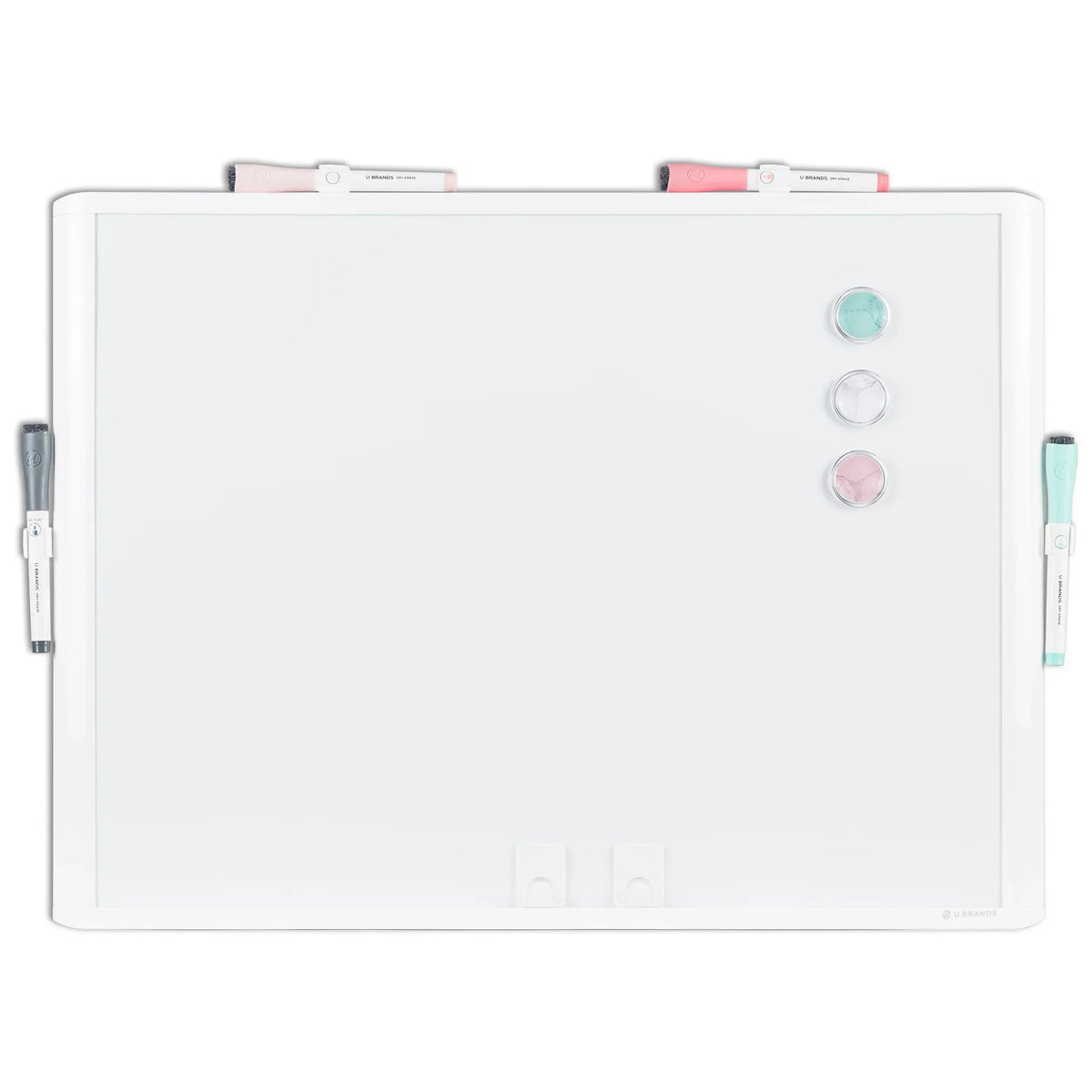 U Brands 17 x 23 in. Dry Erase Whiteboard Value Pack, Assorted Dry Erase Markers, Plastic Frame