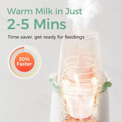 Momcozy Baby Bottle Warmer, 6-in-1 Smart Temperature Control, Fast Baby Food Heater, Steam Sterilizer & Momcozy Breastmilk Storage Bags, Temp-Sensing Discoloration Milk Storage Bags, 180ml/120 Count
