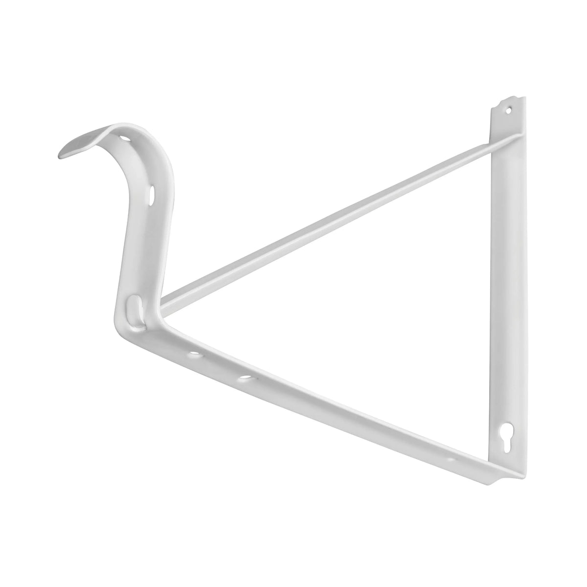 Hyper Tough 12 inch Closet Rod Bracket White