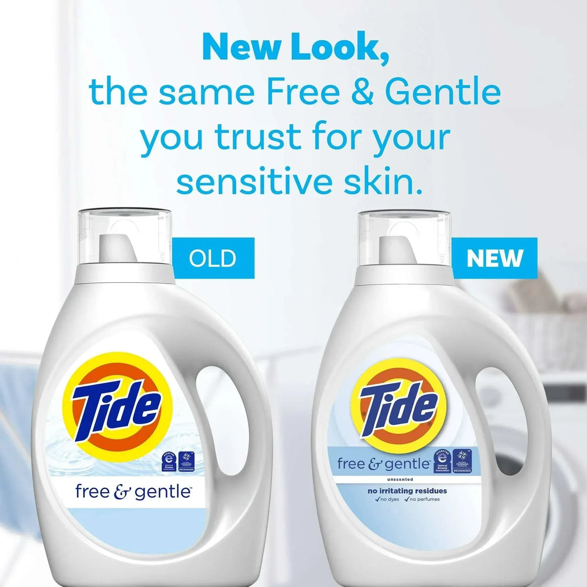 Tide Free & Gentle Laundry Detergent Liquid, 34 fl oz, 25 Loads