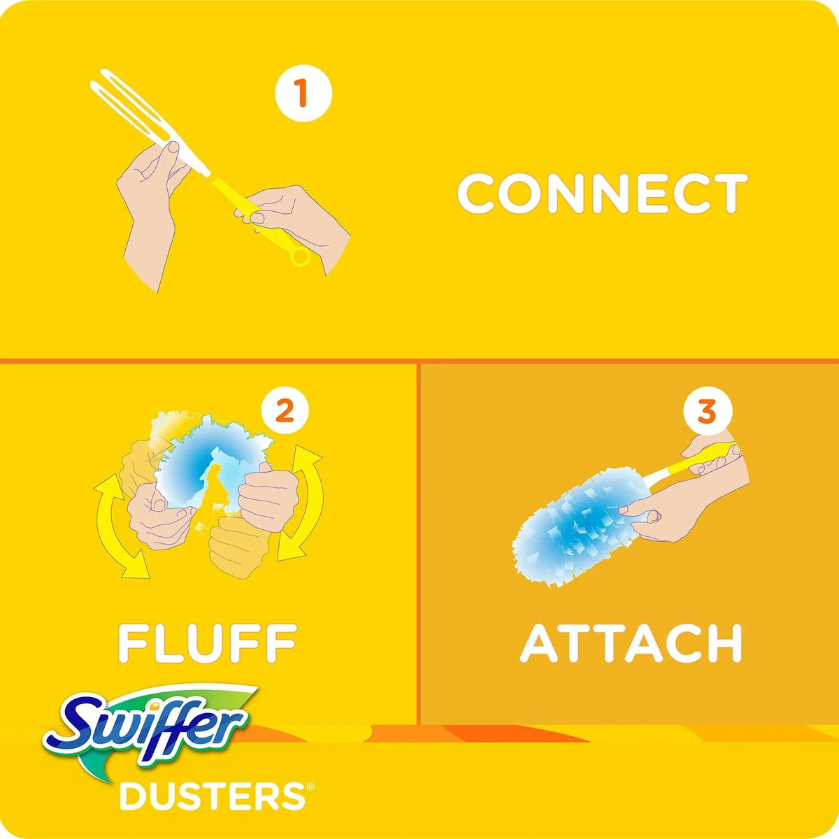 Swiffer Dusters Cleaning Kit, Feather Duster Alternative, Unscented, Includes 1 Handle + 5 Refills
