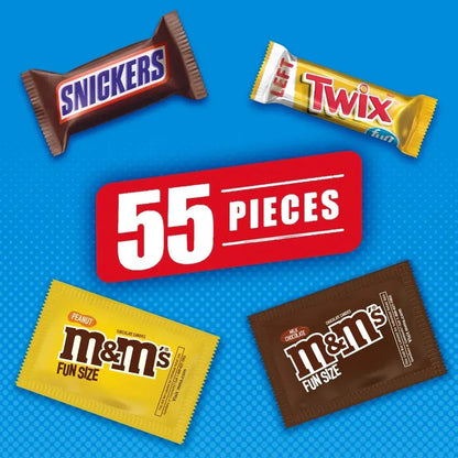 M&M'S, Snickers & Twix Fun Size Spring Break Milk Chocolate Candy - 30.98 Oz Bulk Bag