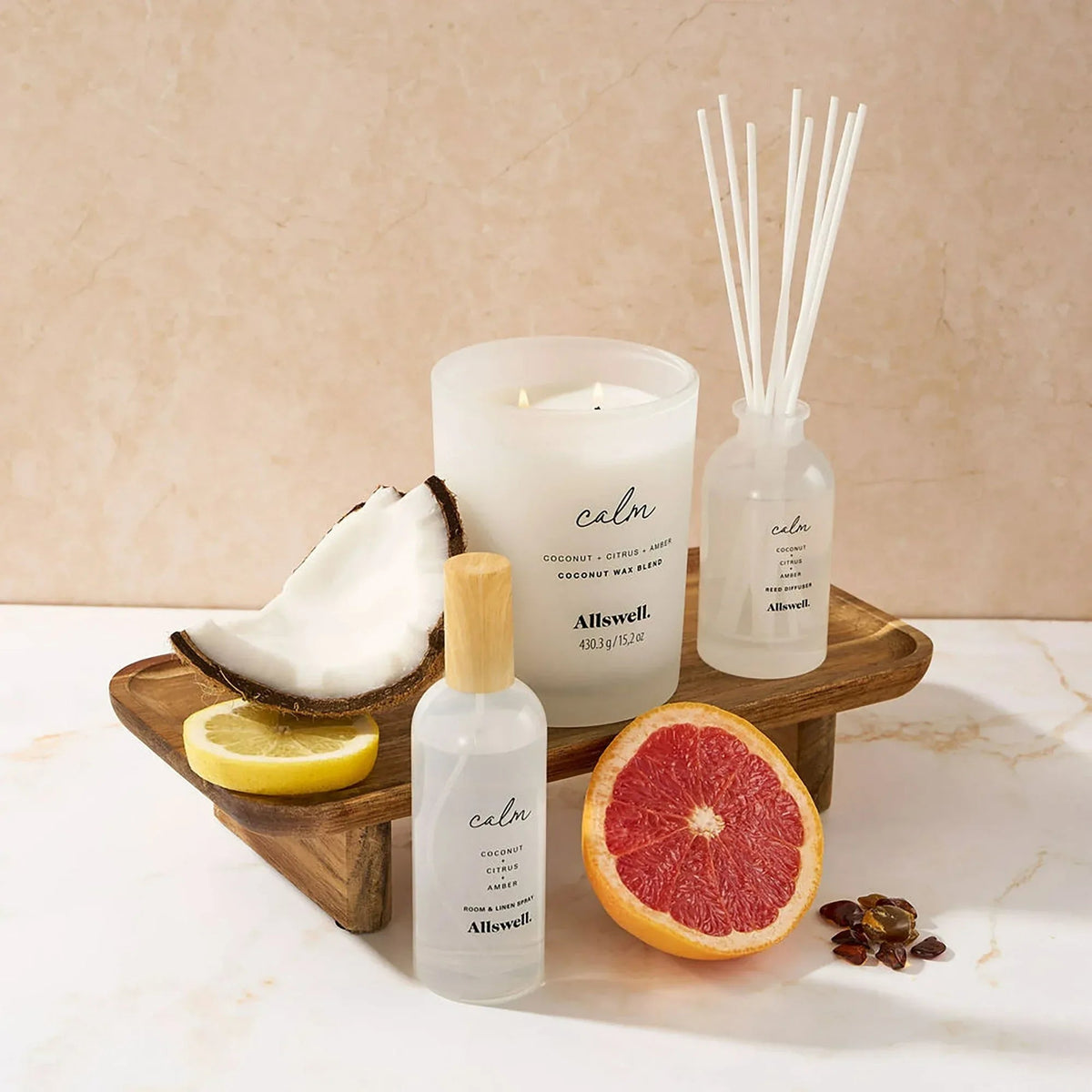 Allswell Scented 2-Wick Spa Jar Candle 15oz.