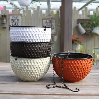 Visland Hanging Planters Self Watering Hanging Basket for Indoor Outdoor Plants Flower Plant Pot