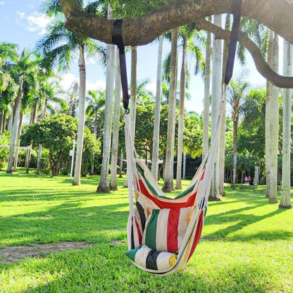 QUANFENG QF Hanging Hammock Chair Patio Indoor and Outdoor Hammock Swing Support 330 lbs