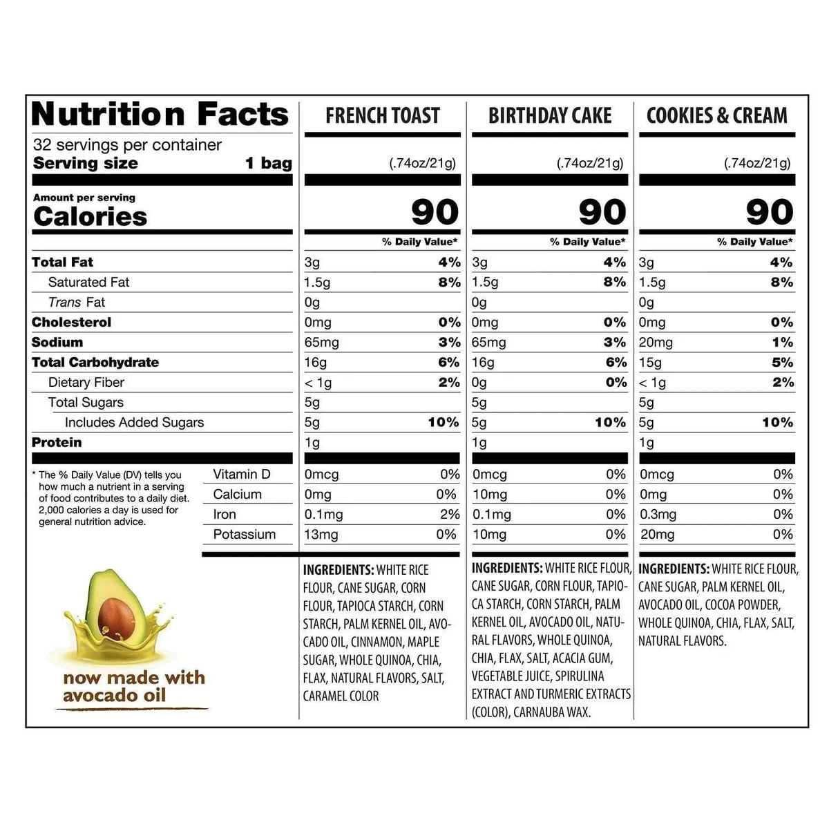 Drizzilicious Mini Rice Cakes Variety Pack, 0.74 oz., 32 pk.