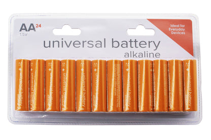 AA Alkaline Batteries 24-Pack - High Performance, Long Lasting & Reliable Power by Universal Power Group