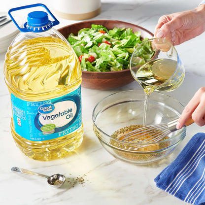 Great Value Vegetable Oil, Heart Healthy and Versatile, 1 Gallon Bottle