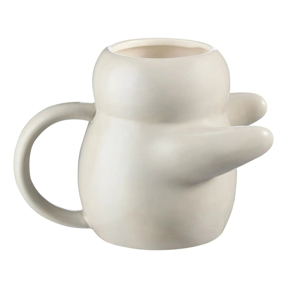 Mainstays 15.89 oz Gray Sculpted Hug Earthenware Mug