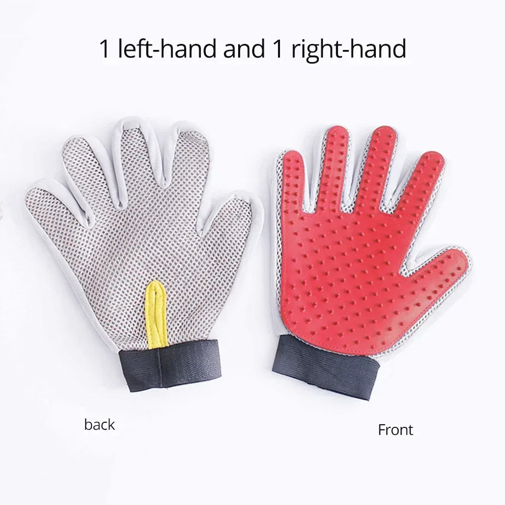 Marchul Soft Pet Grooming Gloves Hair Remover Deshedding for Cats, Dogs, Rabbits and Horses