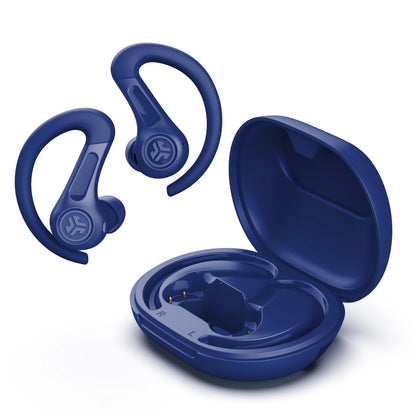 JLab JBuds Sport ANC 4 True Wireless Earbuds, Cobalt, Hybrid ANC, Touch Controls, Multipoint, App Customization