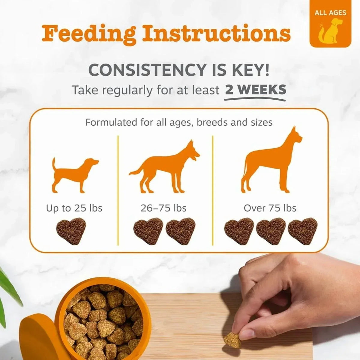 Zesty Paws Scoot Away Bites for Dogs, Digestive Support Functional Dog Supplement, Chicken Flavor, 90 Count Soft Chews