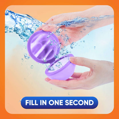 Bunch O Balloons Reusable Water Balloons 6 Pack by ZURU, Self Sealing Pool Beach Toys for Kids, Teens & Adults Ages 3 +