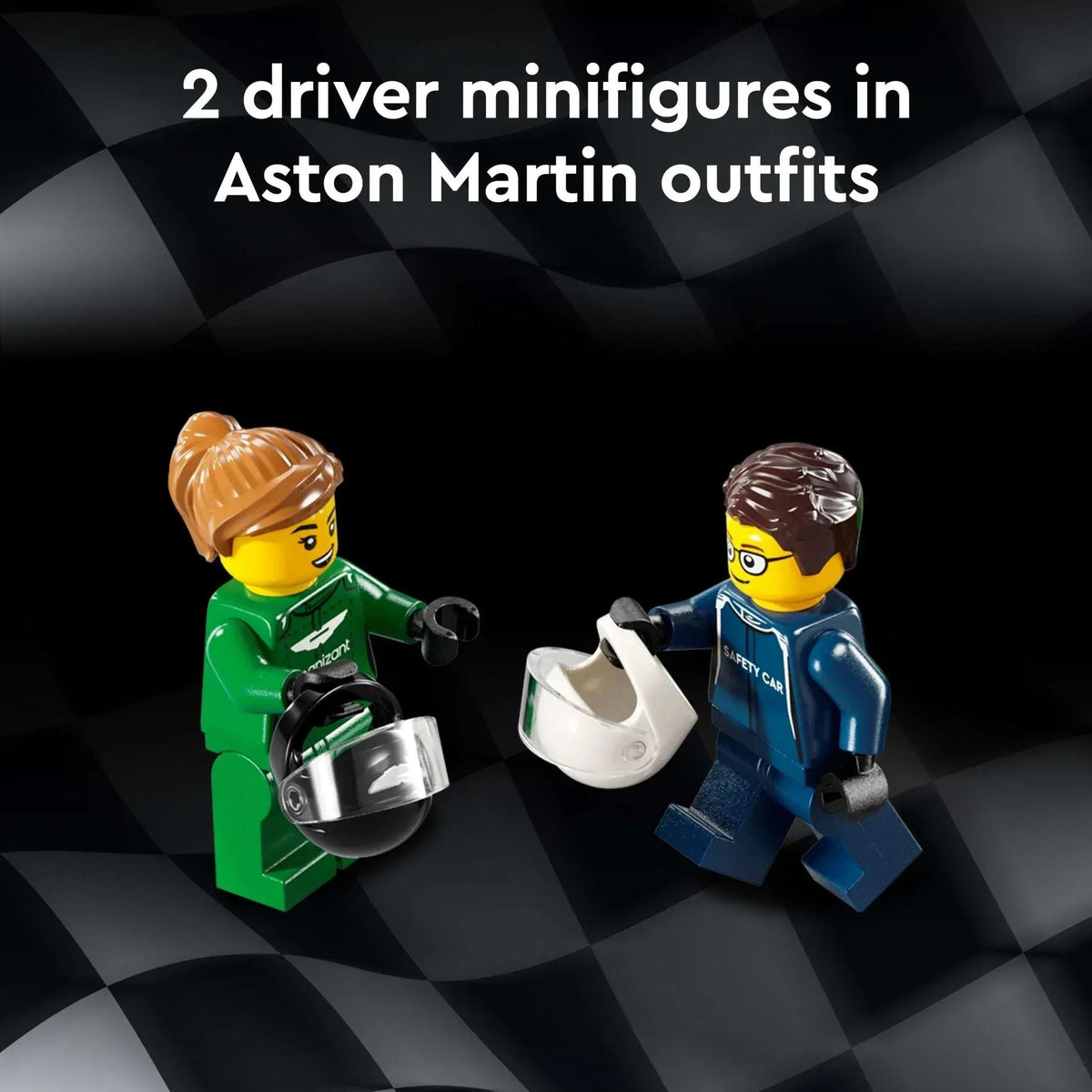 LEGO Speed Champions Aston Martin Safety Car & AMR23 Building Toys - Race Car Toy for Kids, Boys & Girls, Ages 9+ - Gift for Christmas - W/ 2 Minifigures - 76925