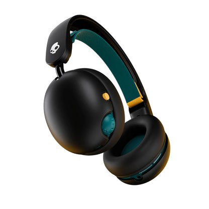 Skullcandy Grom Wireless XT Bluetooth Headphones, Designed for Kids, 3.5mm AUX Cable Included for Wired Connection, Black