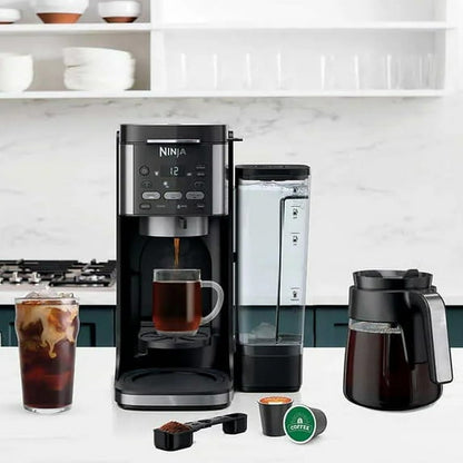 Restored Ninja DualBrew Black 12-Cup Drip Coffee Maker (Refurbished)