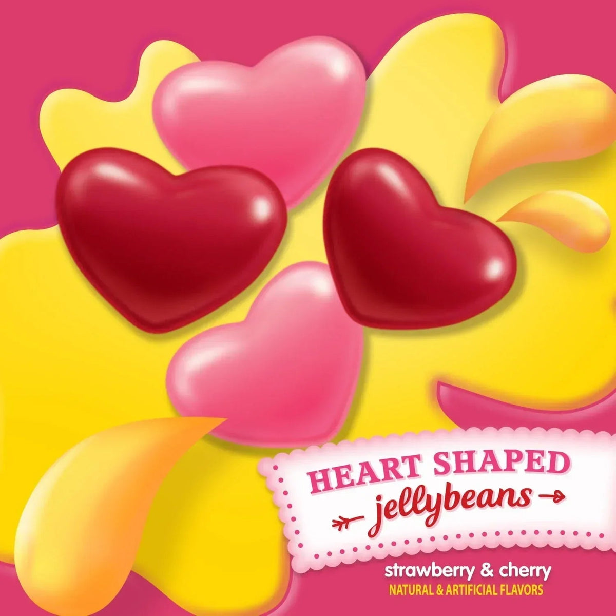 Starburst Heart Shaped Jelly Beans Valentine's Day Chewy Candy - 11 oz (Pack of 2)