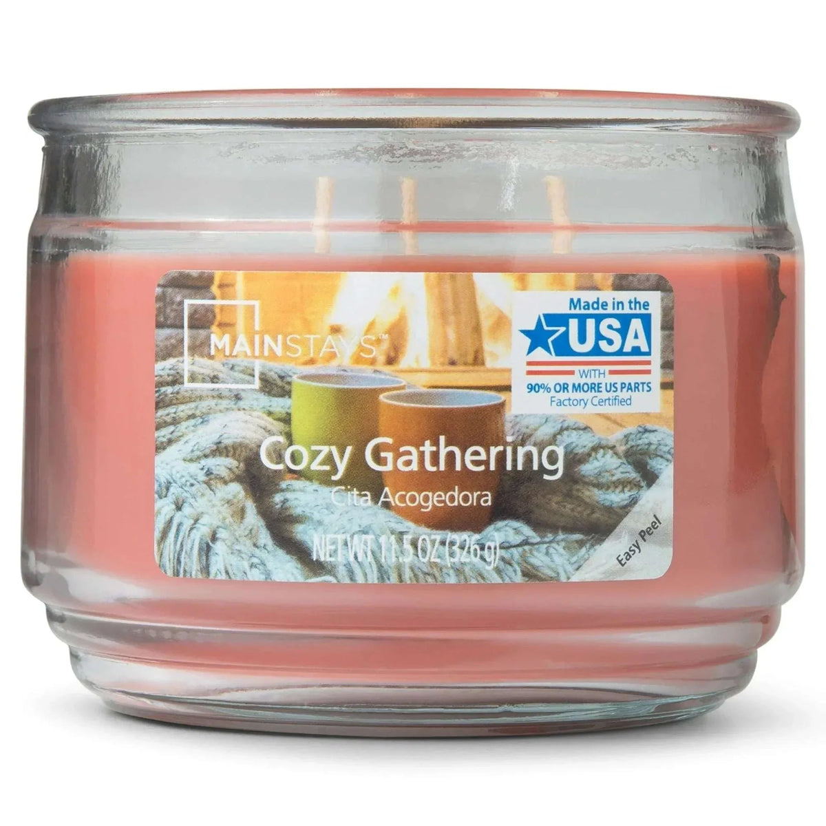 Mainstays 3-Wick Scented Glass Jar Candle, 11.5oz.