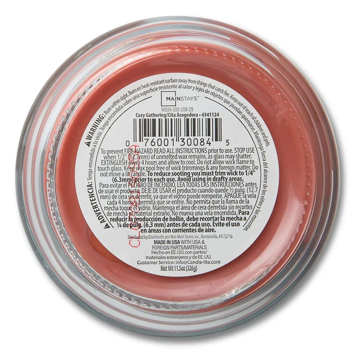 Mainstays 3-Wick Scented Glass Jar Candle, 11.5oz.